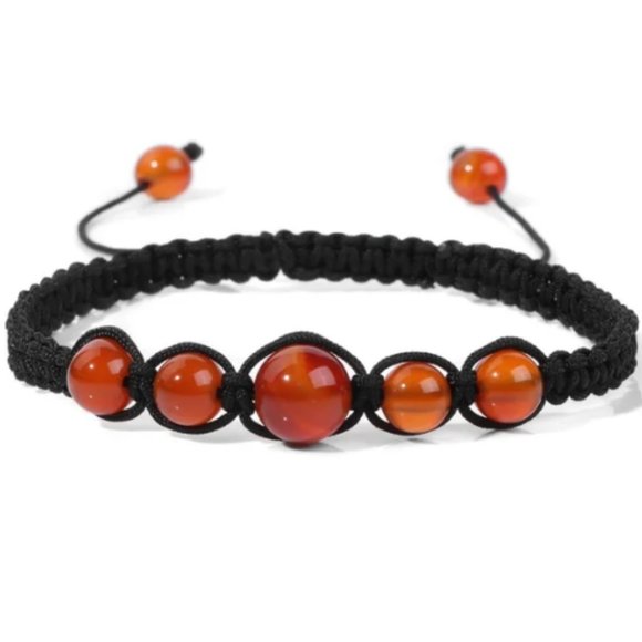 Agate Bracelet,Gemstone Bracelet,Drawstring Bracelet,Shamballa Bracelet,Gift - Picture 1 of 1